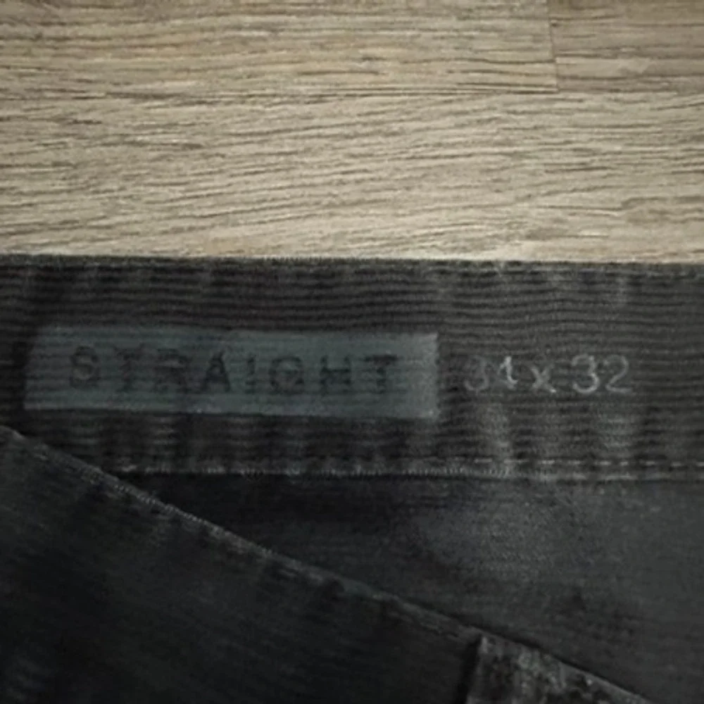 Gap 1969 Mens Straight Corduroy Pants Charcoal Gray 34x32 HOL11 308353